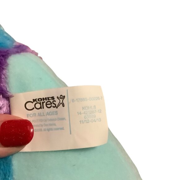 The Pout-Pout Fish Plush Toy By Kohls Cares 15” Blue & Purple Soft - Picture 7 of 7